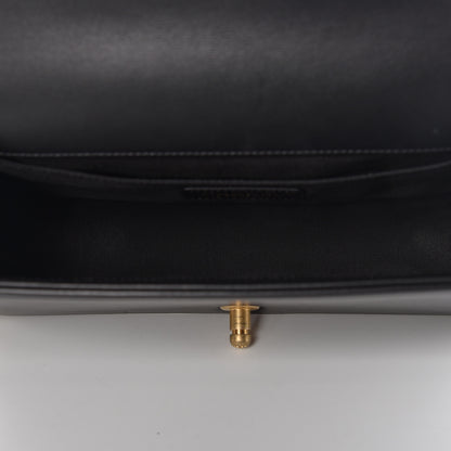 Chanel Calfskin Quilted Medium Boy Flap Black 7 of 10