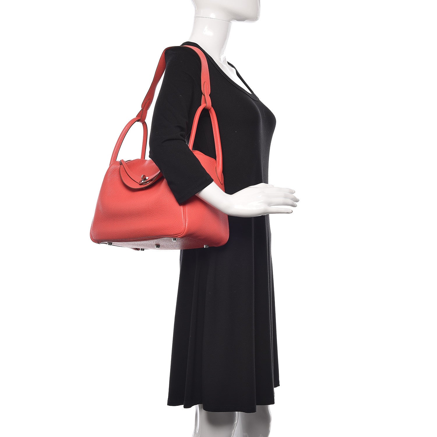 Hermes Taurillon Clemence Lindy 30 Rose Jaipur 2 of 14