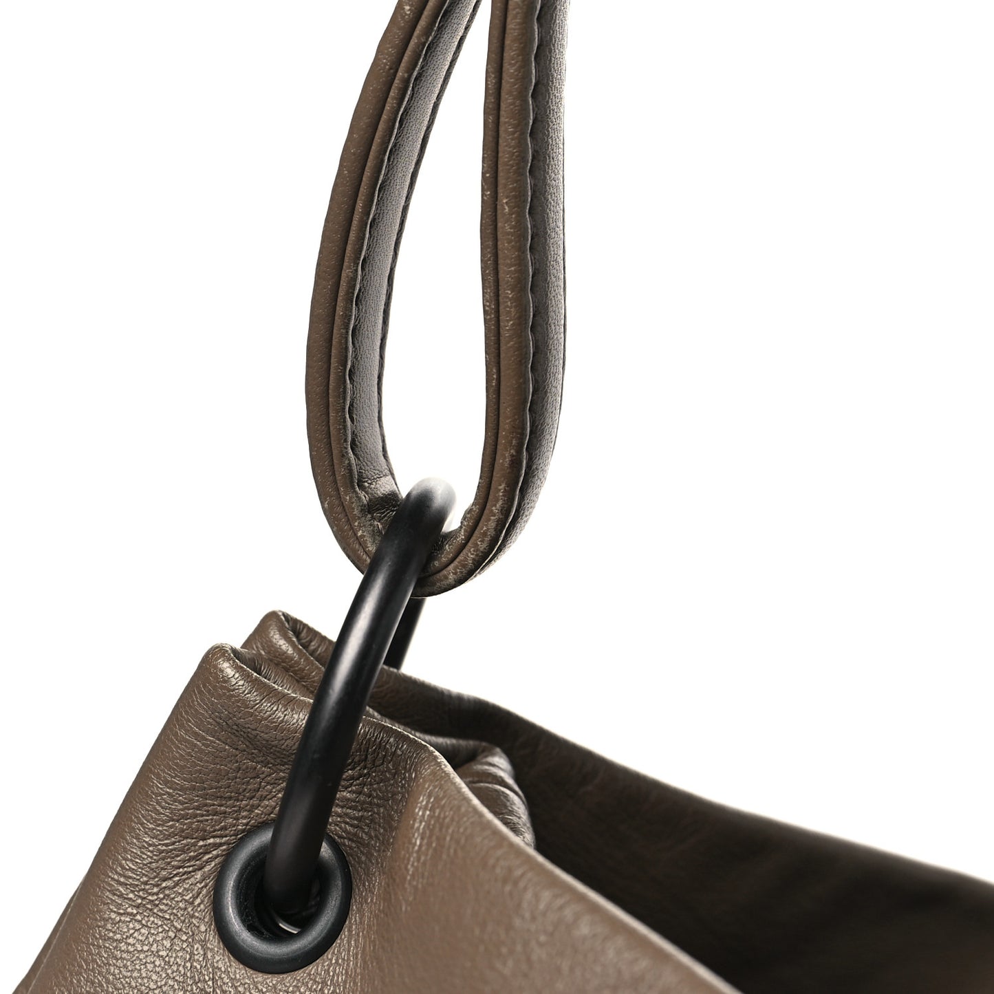Intrecciato Nappa Aquilone Fortune Cookie Hobo Taupe