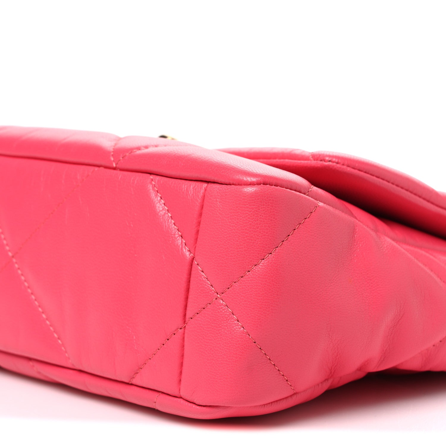 Chanel Goatskin Quilted Medium Chanel 19 Flap Pink 10 of 10