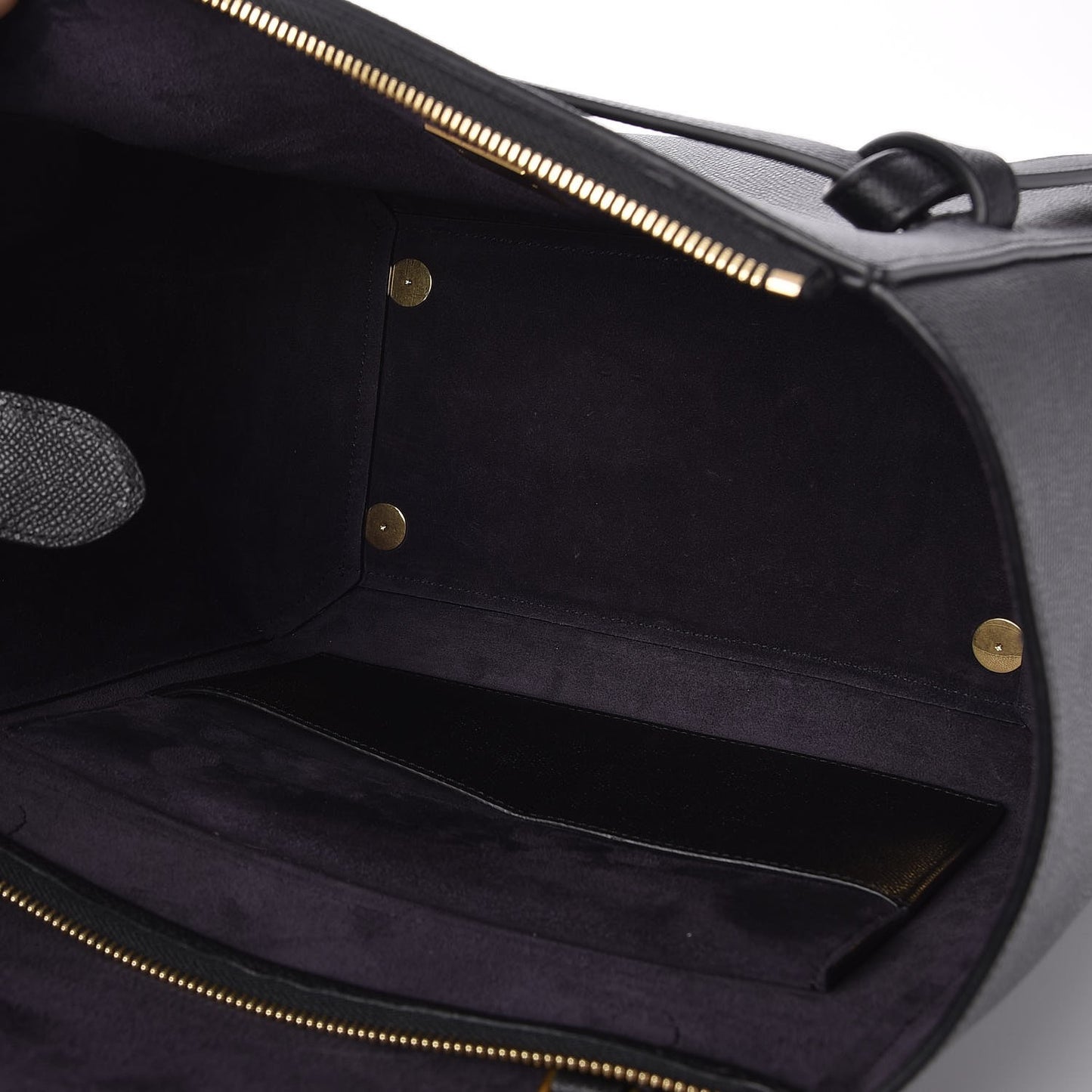 Grained Calfskin Mini Belt Bag Black