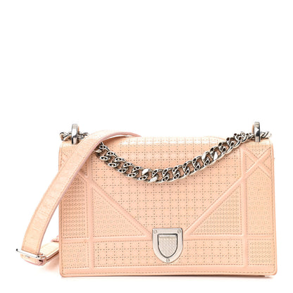 Christian Dior Patent Micro-Cannage Small Diorama Flap Bag Pink 1 of 22