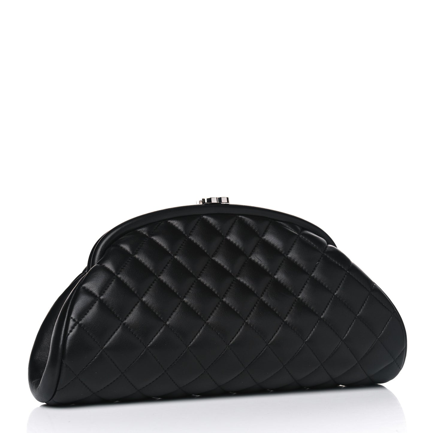 Lambskin Quilted Timeless Clutch Black