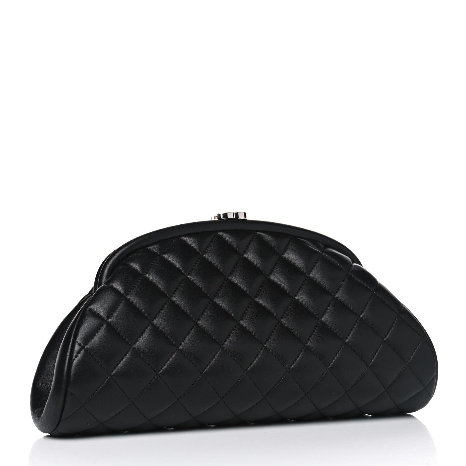 Chanel Lambskin Quilted Timeless Clutch Black 2 of 5