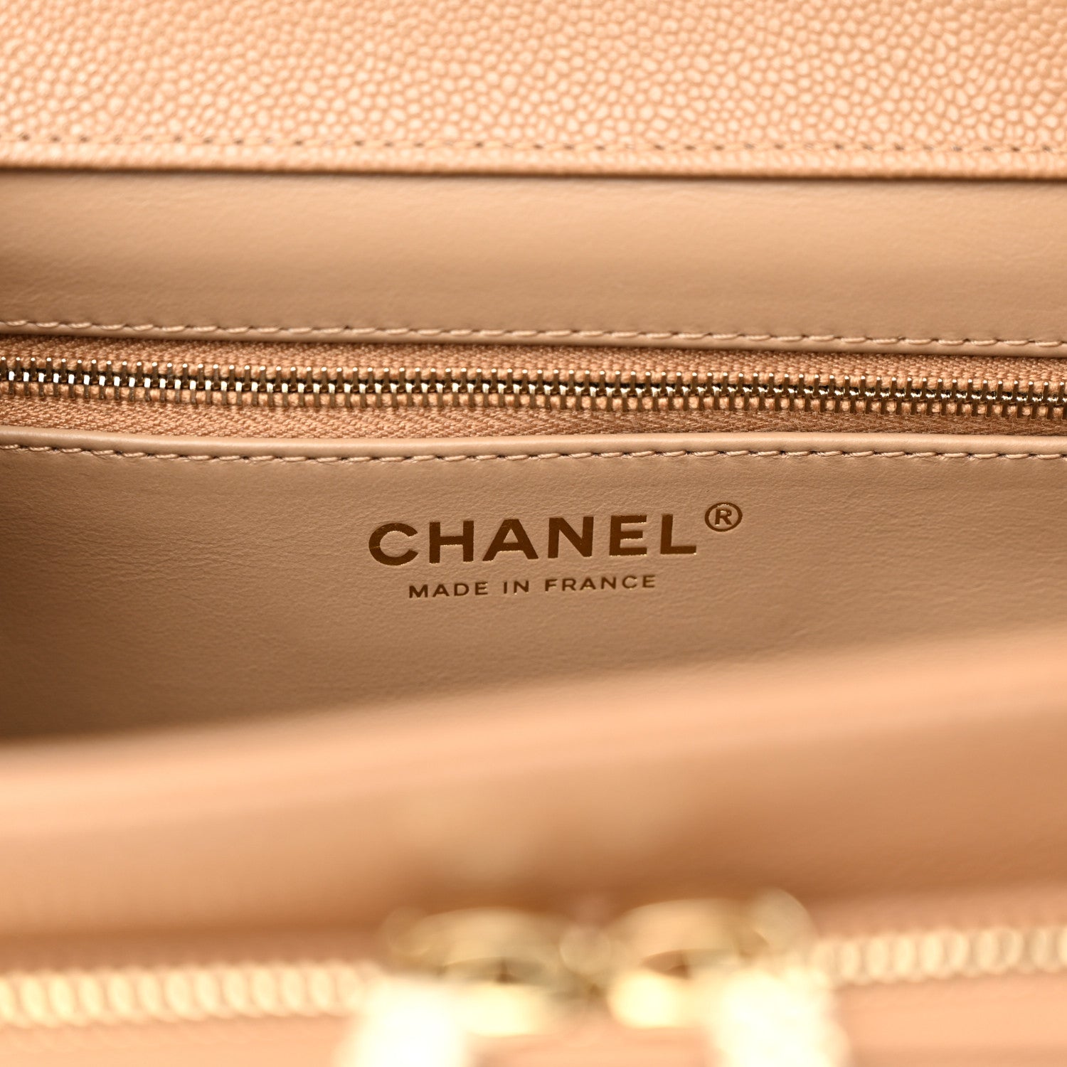Chanel Caviar Quilted Medium Business Affinity Flap Beige 6 of 13