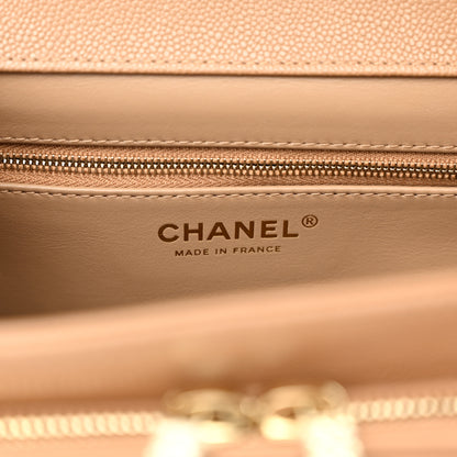 Chanel Caviar Quilted Medium Business Affinity Flap Beige 6 of 13