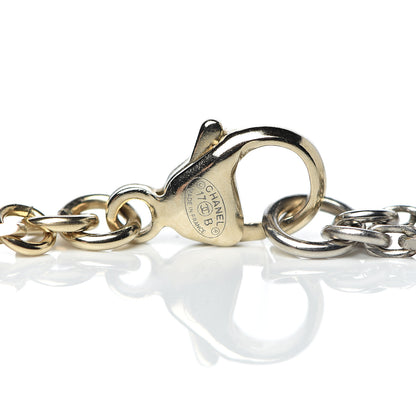 Chanel Crystal Pearl CC Moon Star Drop Necklace Gold 4 of 6