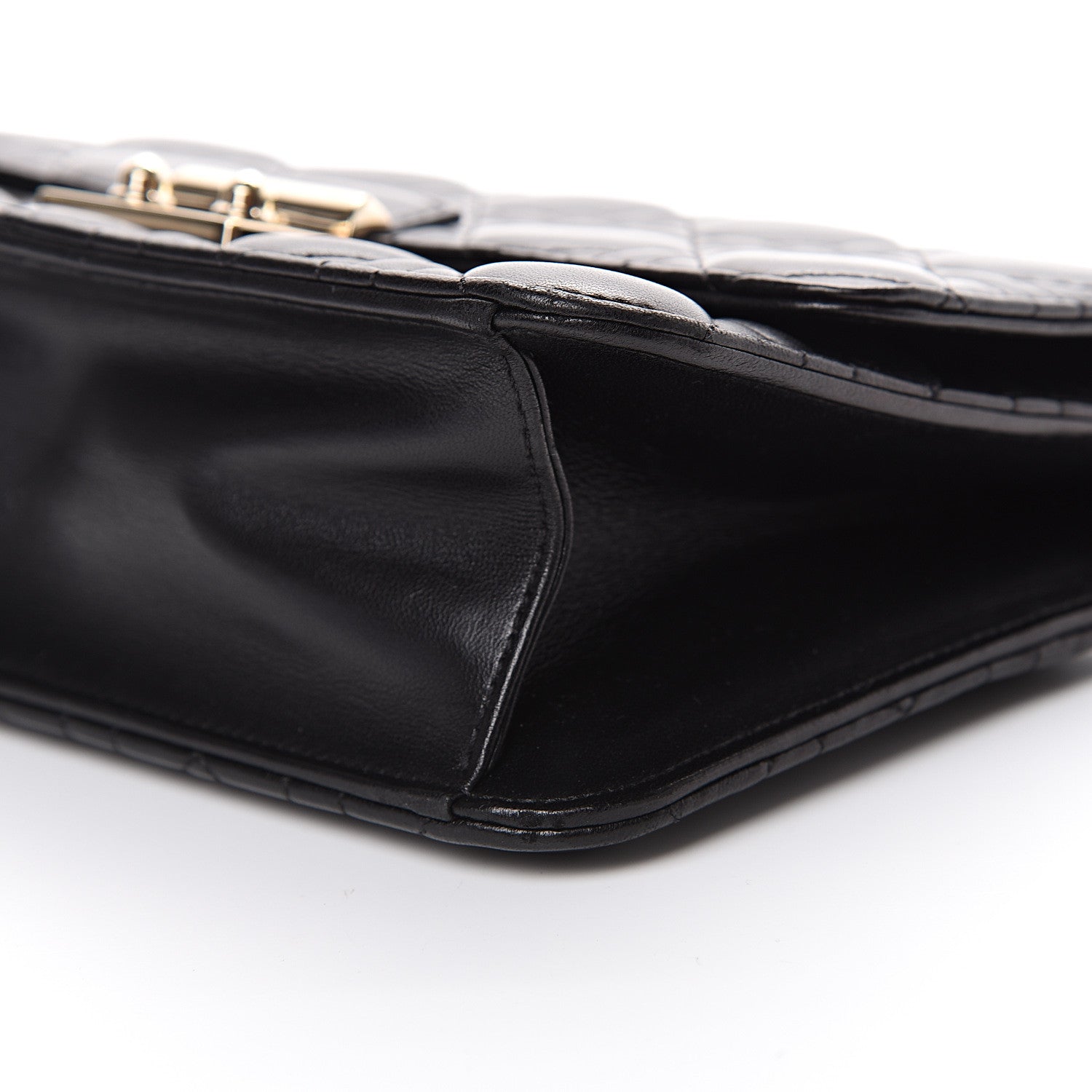 Christian Dior Lambskin Cannage Miss Dior Promenade Pouch Black 10 of 16