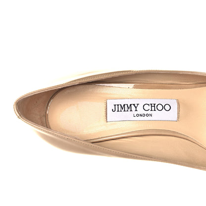 Jimmy Choo Patent Agnes 85 Pumps 36.5 Beige 7 of 10