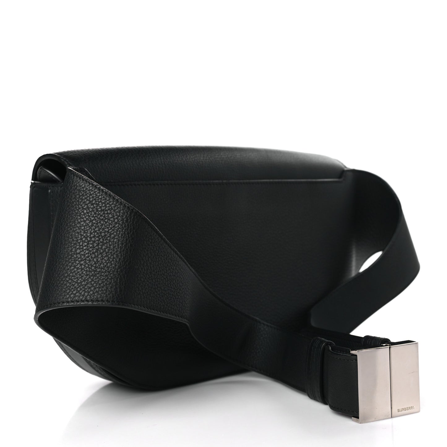 Grainy Calfskin Large Olympia Bum Bag Black