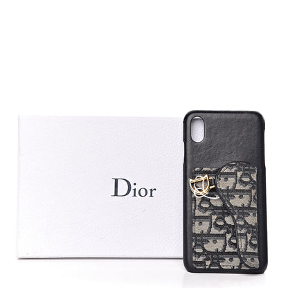 Christian Dior Oblique Calfskin Saddle iPhone XS Max Case Blue 7 of 7