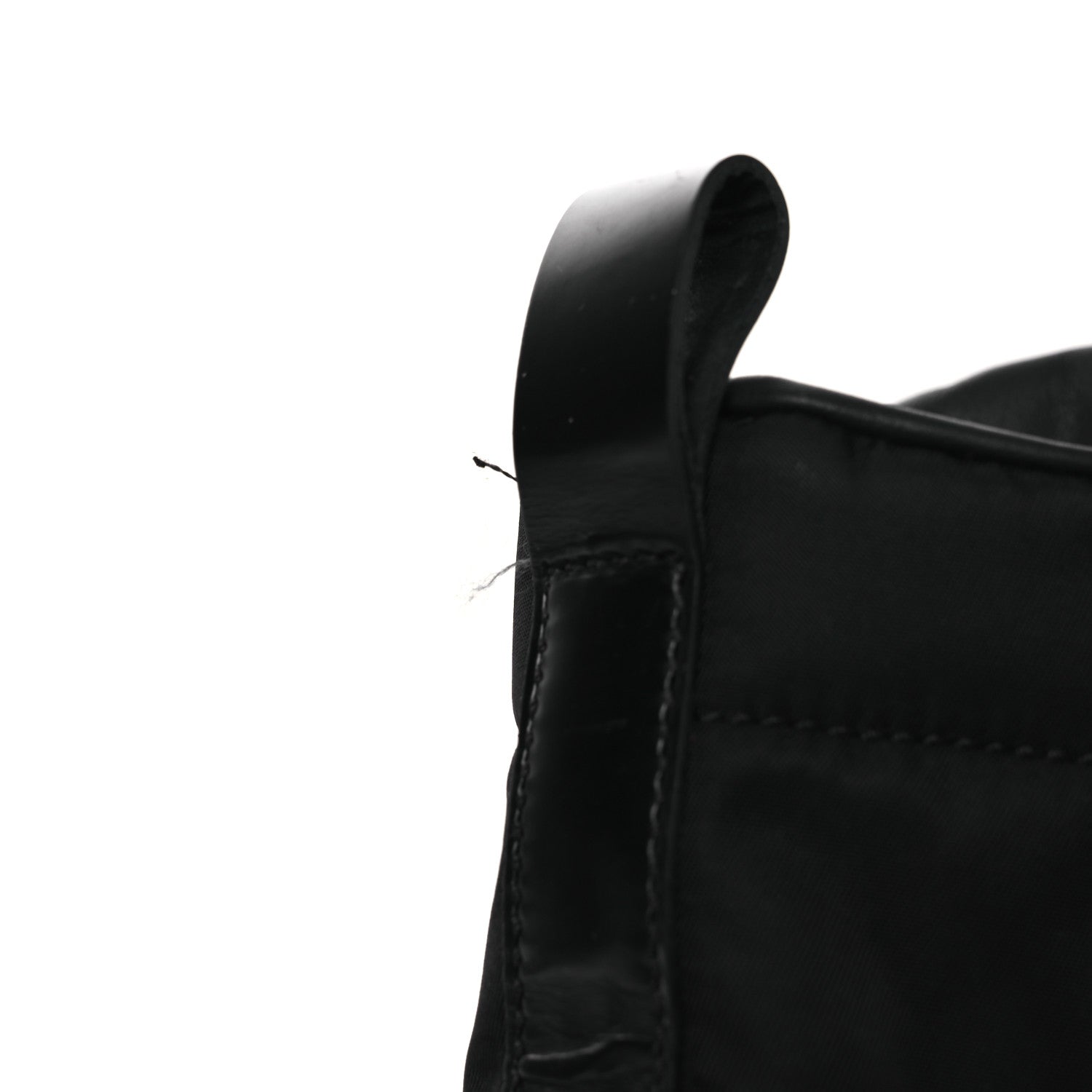 Prada Spazzolato Re-Nylon Metal Triangle Logo Lace Up 55mm Ankle Boots 38.5 Black 11 of 11