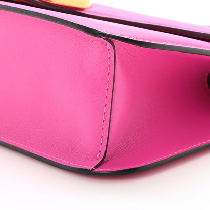 Valentino Garavani Calfskin Vlogo Loco Shoulder Bag Pink PP 10 of 10