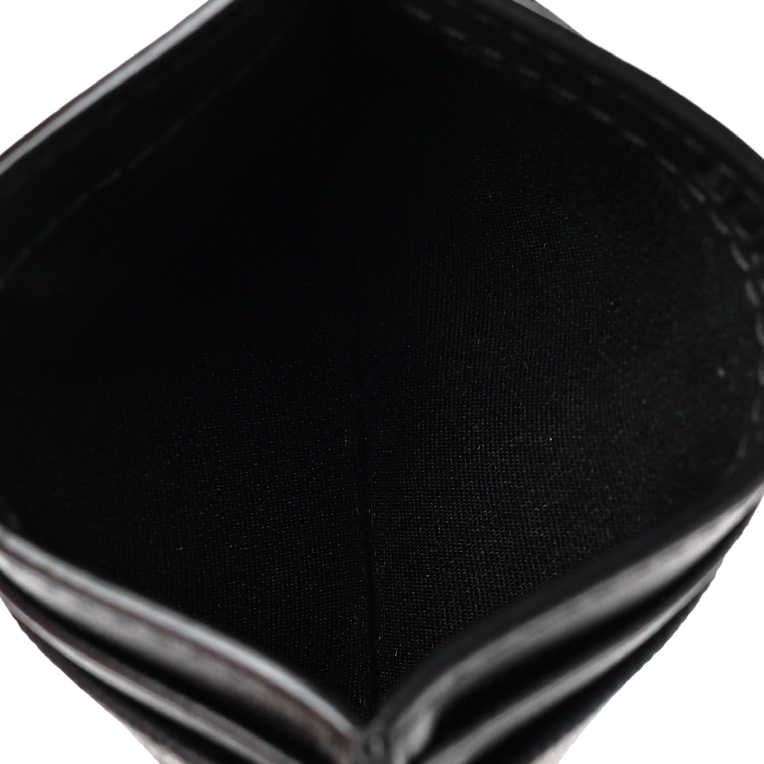 Burberry Grained Calfskin London Check Card Case Navy Black 5 of 8
