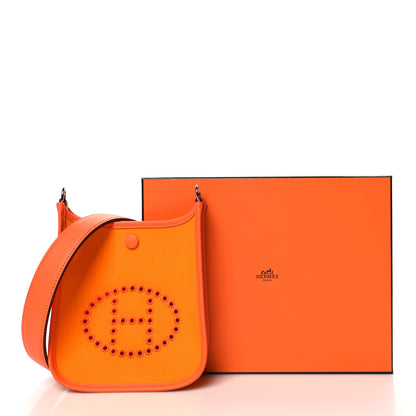 Hermes Toile Officier Swift Neo Evelyne TPM Jaune D'Or Feu Orange Minium 11 of 11