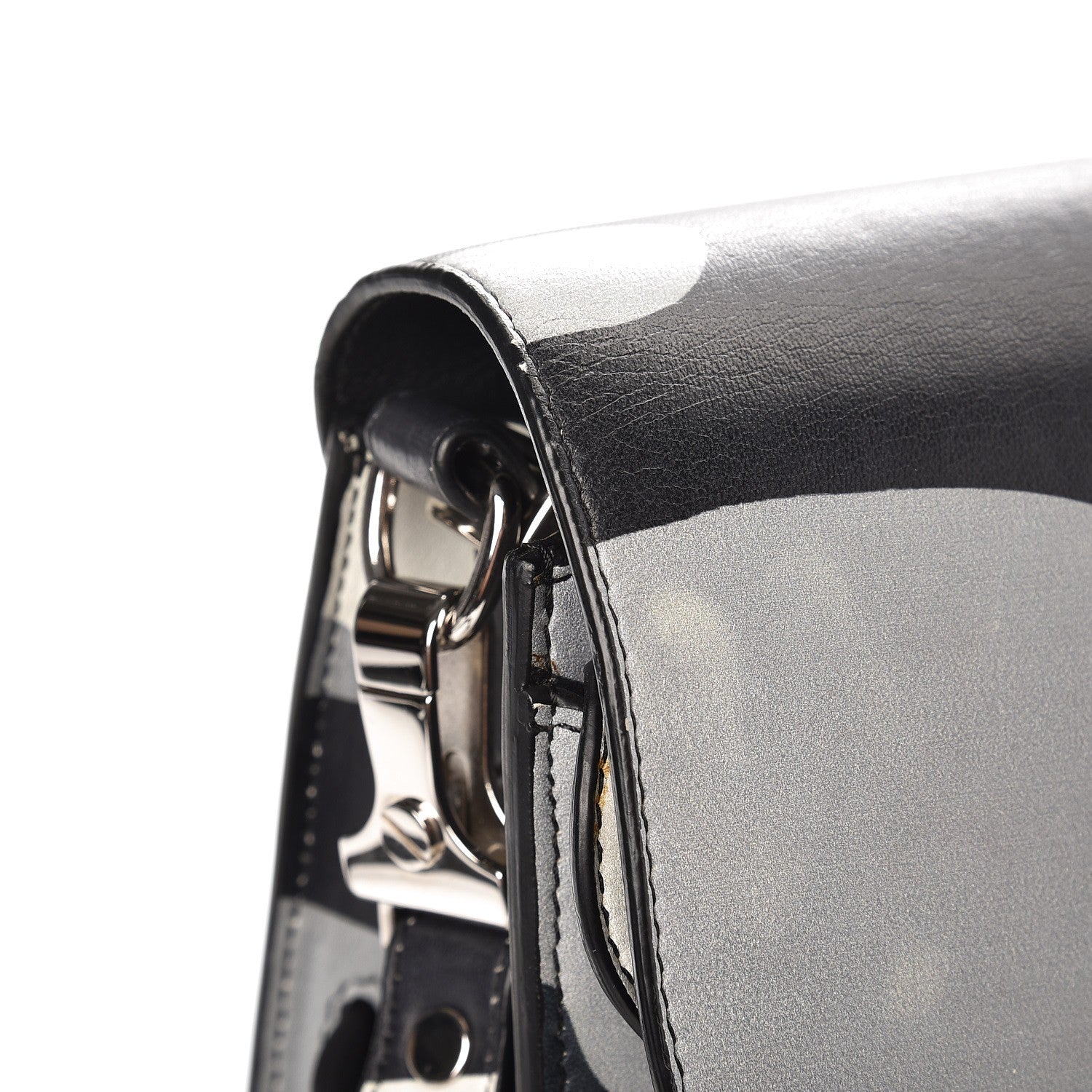 Proenza Schouler Calfskin Camouflage Print PS11 Classic Shoulder Bag Black 10 of 12