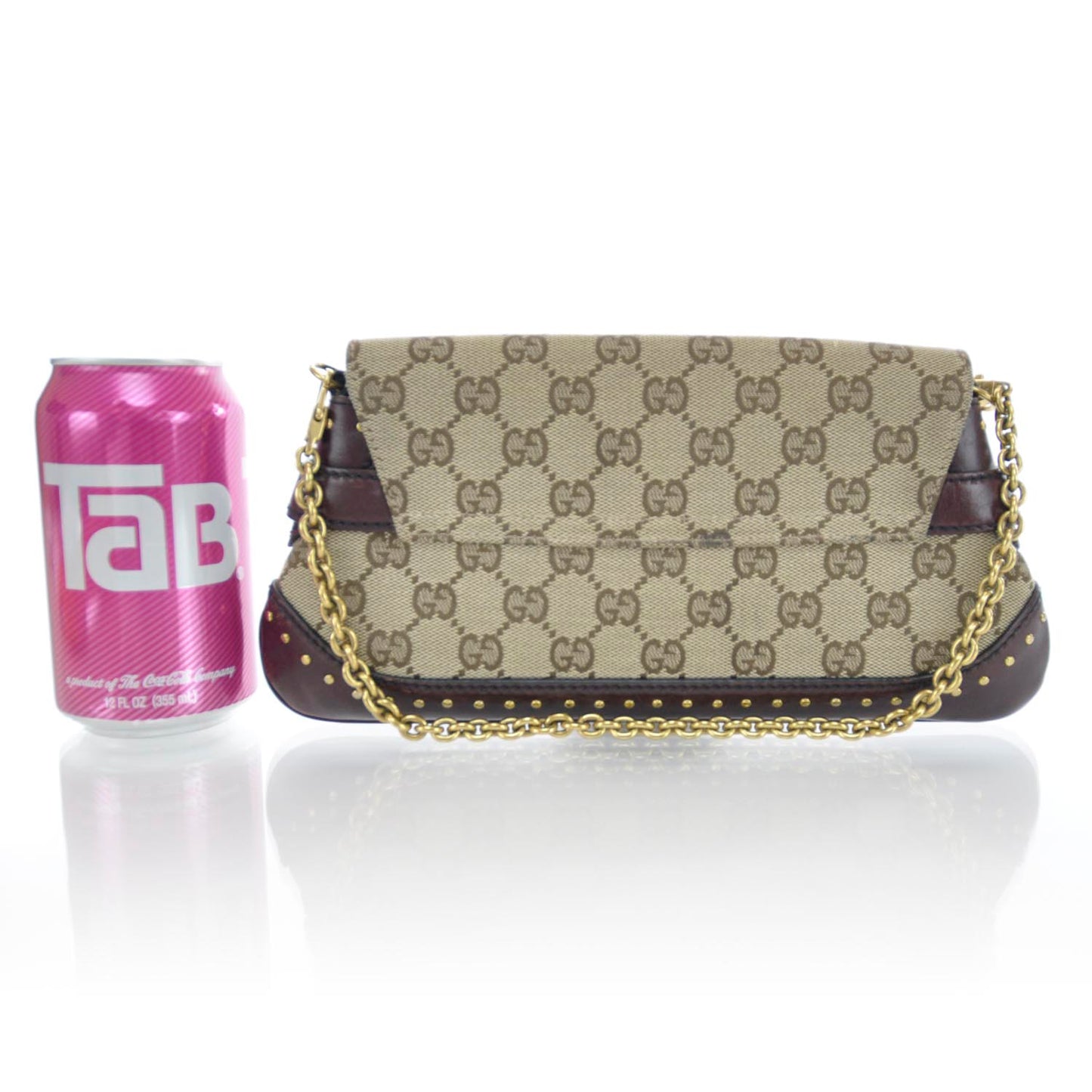 Monogram Studded Horsebit Clutch