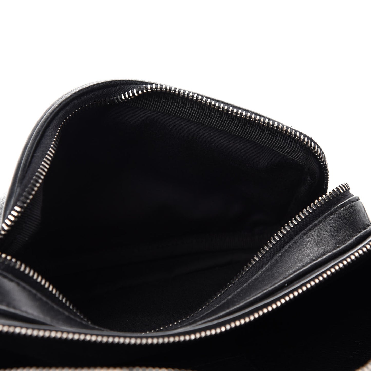 Lambskin Subway Belt Bag Black