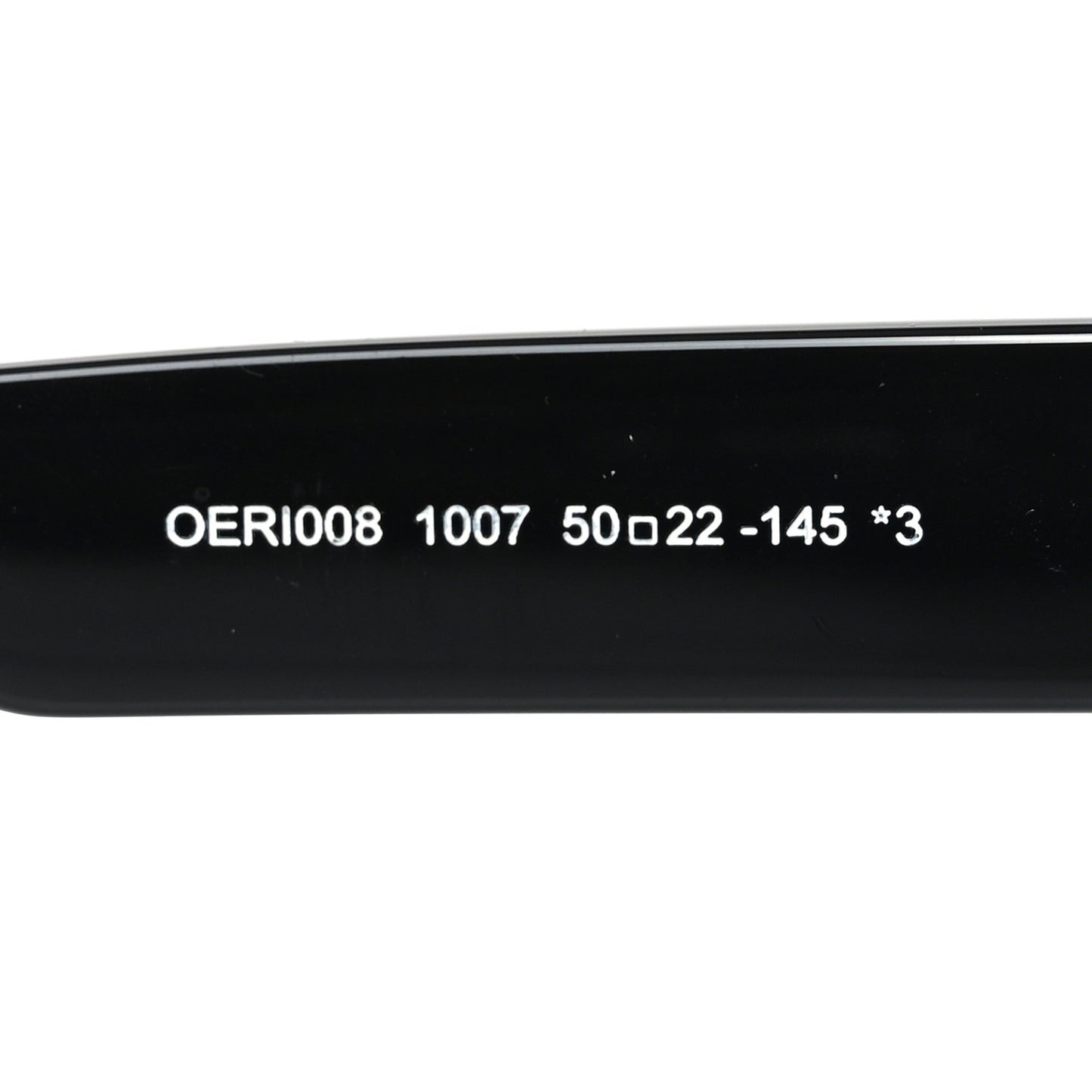Acetate Square Sunglasses OERI008 Black