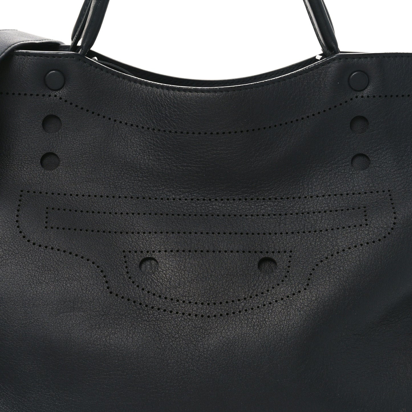 Veau Soyeux Perforated Blackout Hardware City Black