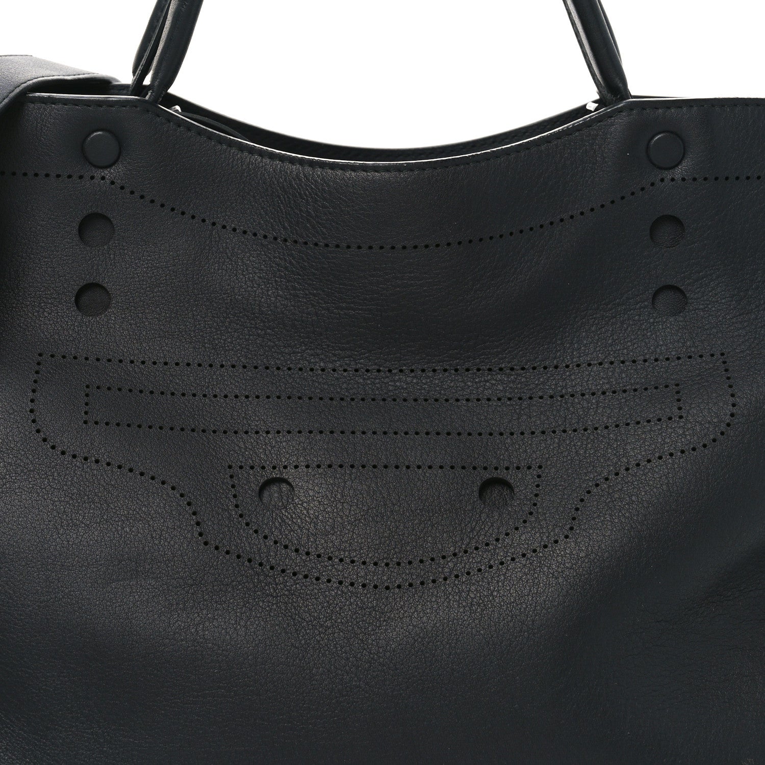 Balenciaga Veau Soyeux Perforated Blackout Hardware City Black 9 of 11