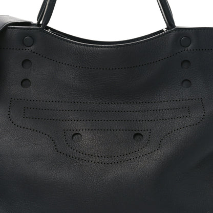 Balenciaga Veau Soyeux Perforated Blackout Hardware City Black 9 of 11