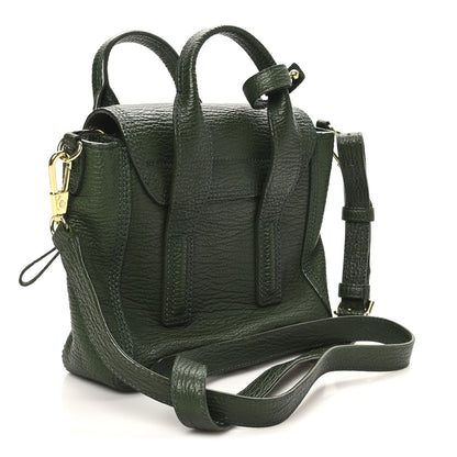 3.1 Phillip Lim Textured Calfskin Mini Pashli Satchel Military Green 3 of 9