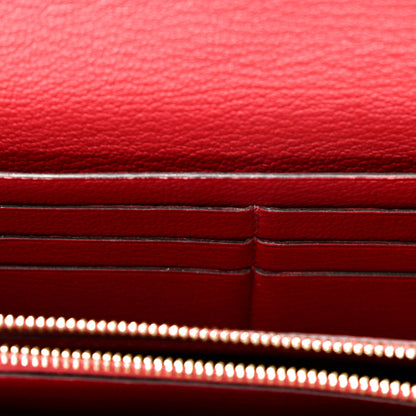 Hermes Swift Ghillies Kelly Longue Wallet Rouge Grenat 8 of 11
