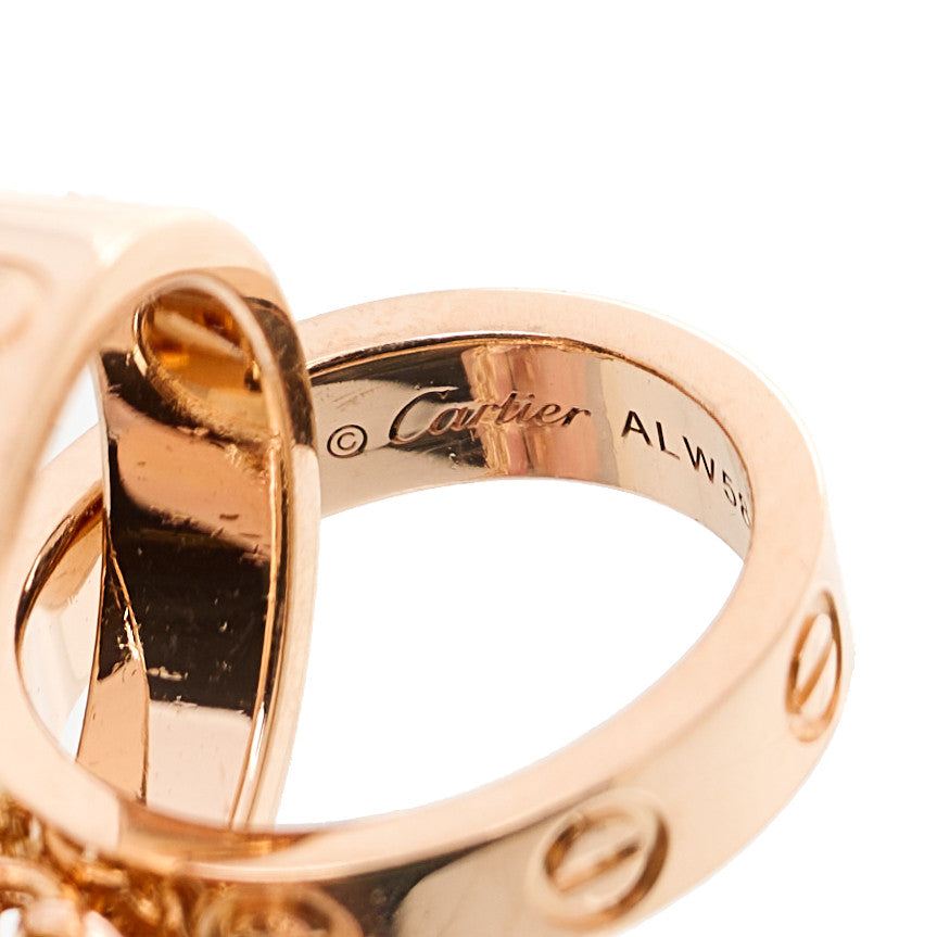 Cartier 18K Pink Gold Interlocking LOVE Bracelet 5 of 5