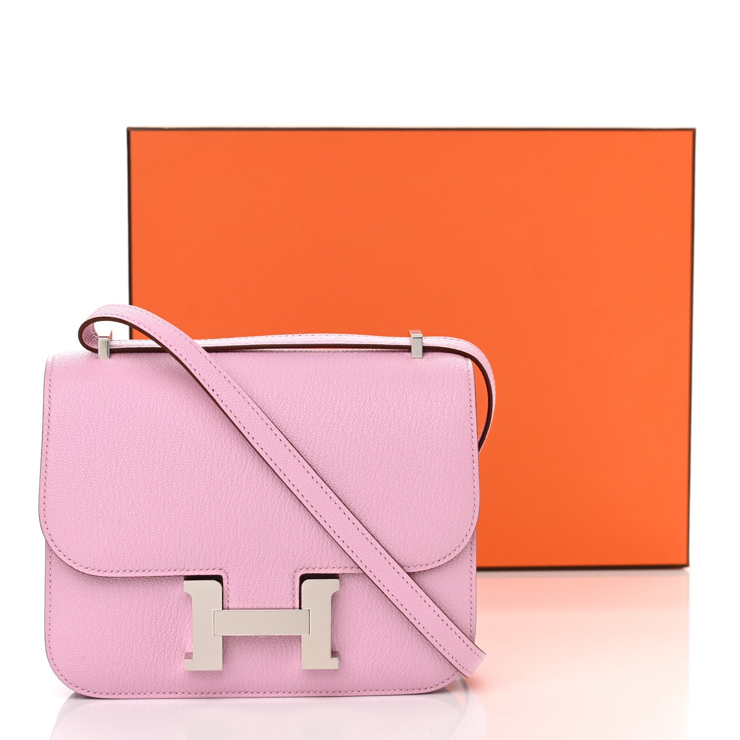 Hermes Chevre Mysore Verso Constance 18 Mauve Sylvestre Rouge Exotique 11 of 11