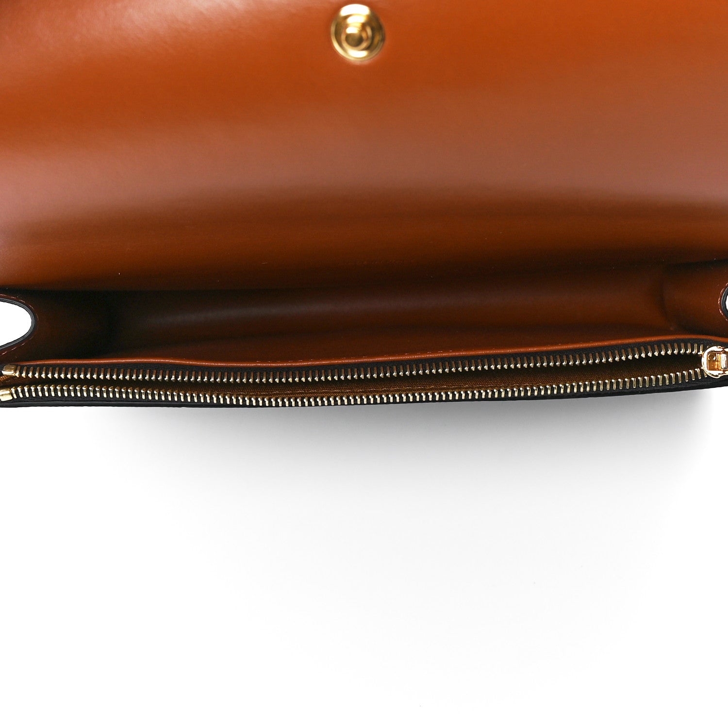 Celine Triomphe Canvas Lambskin Wallet On Strap Tan 6 of 12
