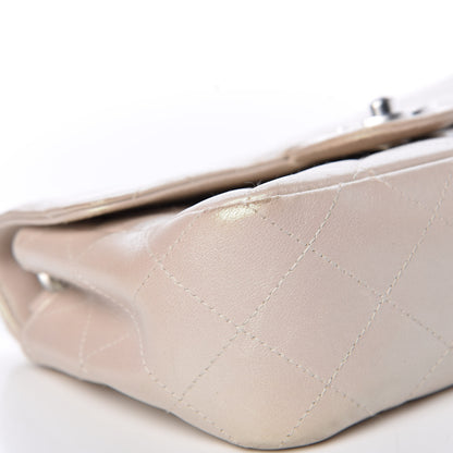 Chanel Metallic Lambskin Quilted Extra Mini Rectangular Flap Ivory 9 of 25