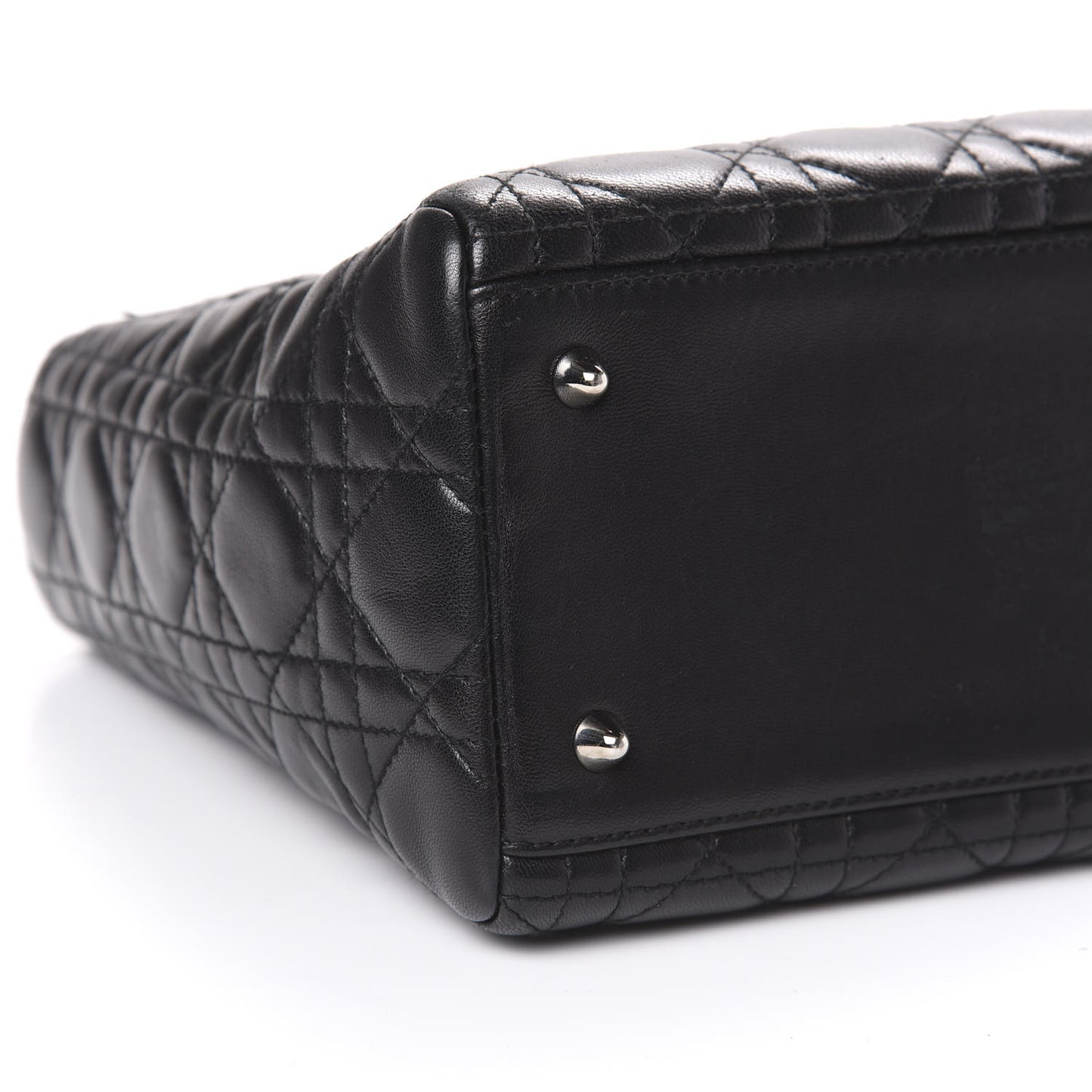 Lambskin Cannage Medium Lady Dior Black