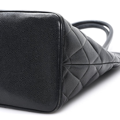 Chanel Caviar Quilted Medallion Tote Black 10 of 13