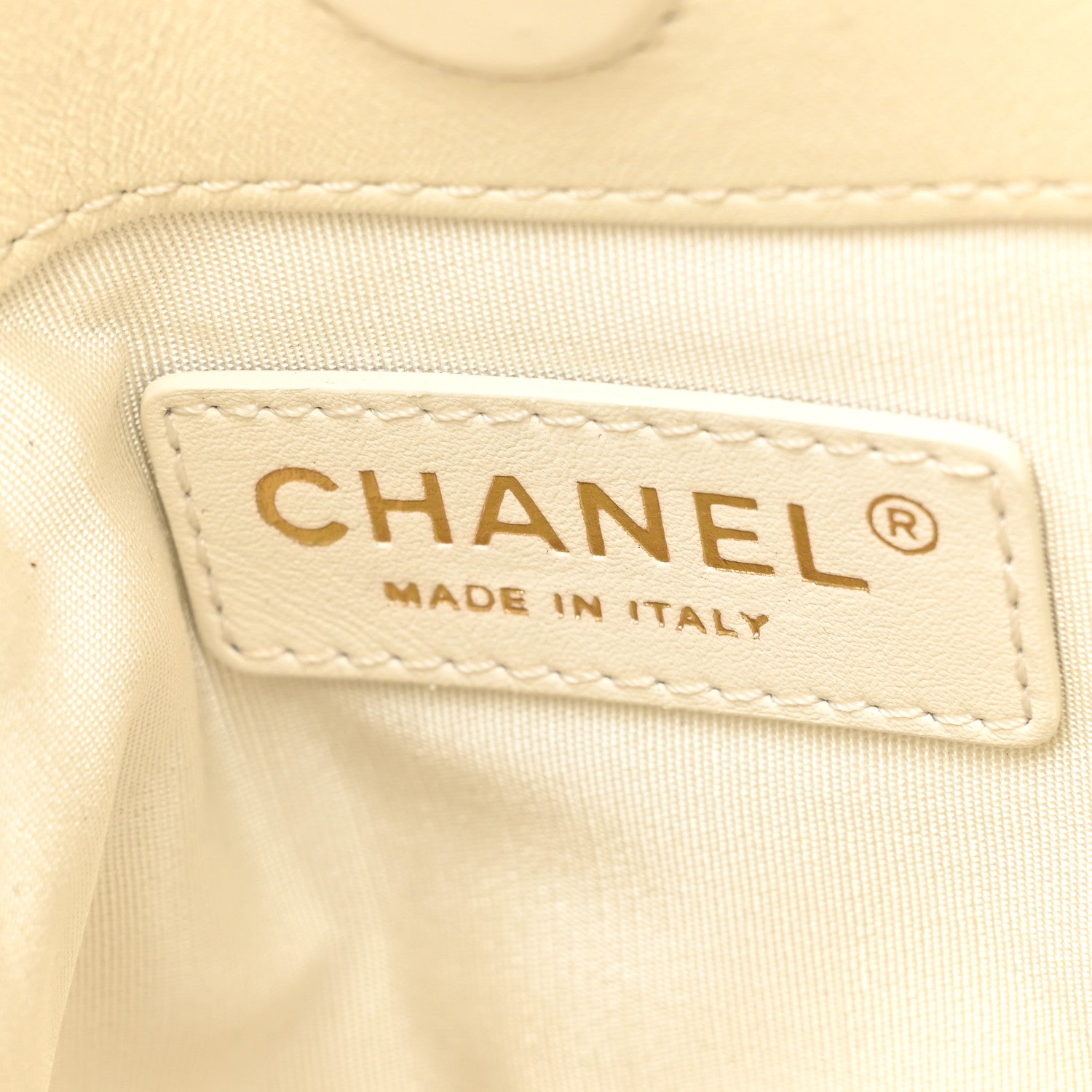 Chanel Calfskin Quilted Fringe Small Shopping Bag White 6 of 11