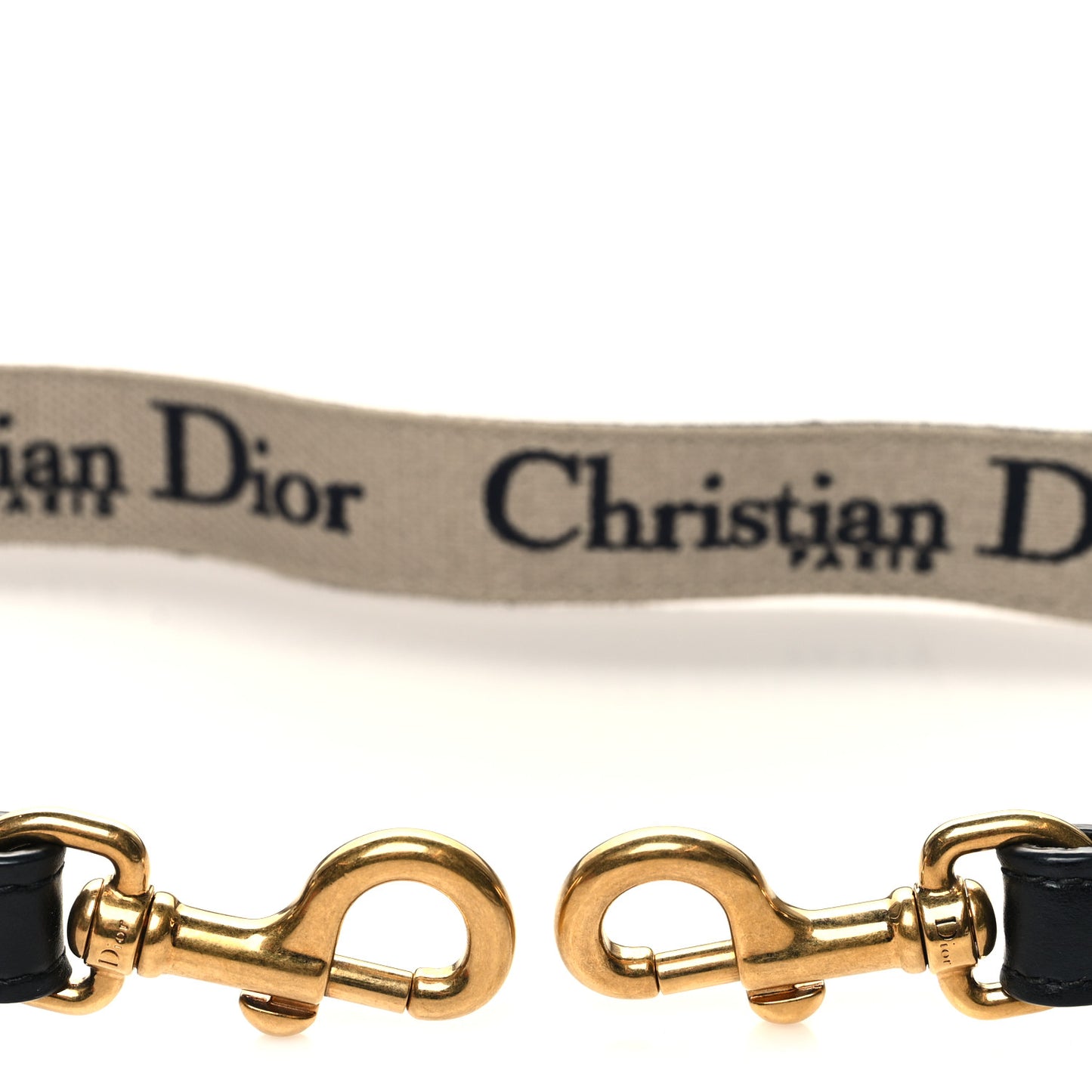 Canvas Embroidered Shoulder Strap Blue