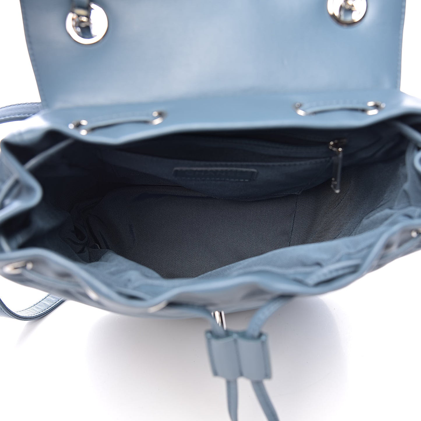 Lambskin Chevron Quilted Small Urban Spirit Backpack Light Blue