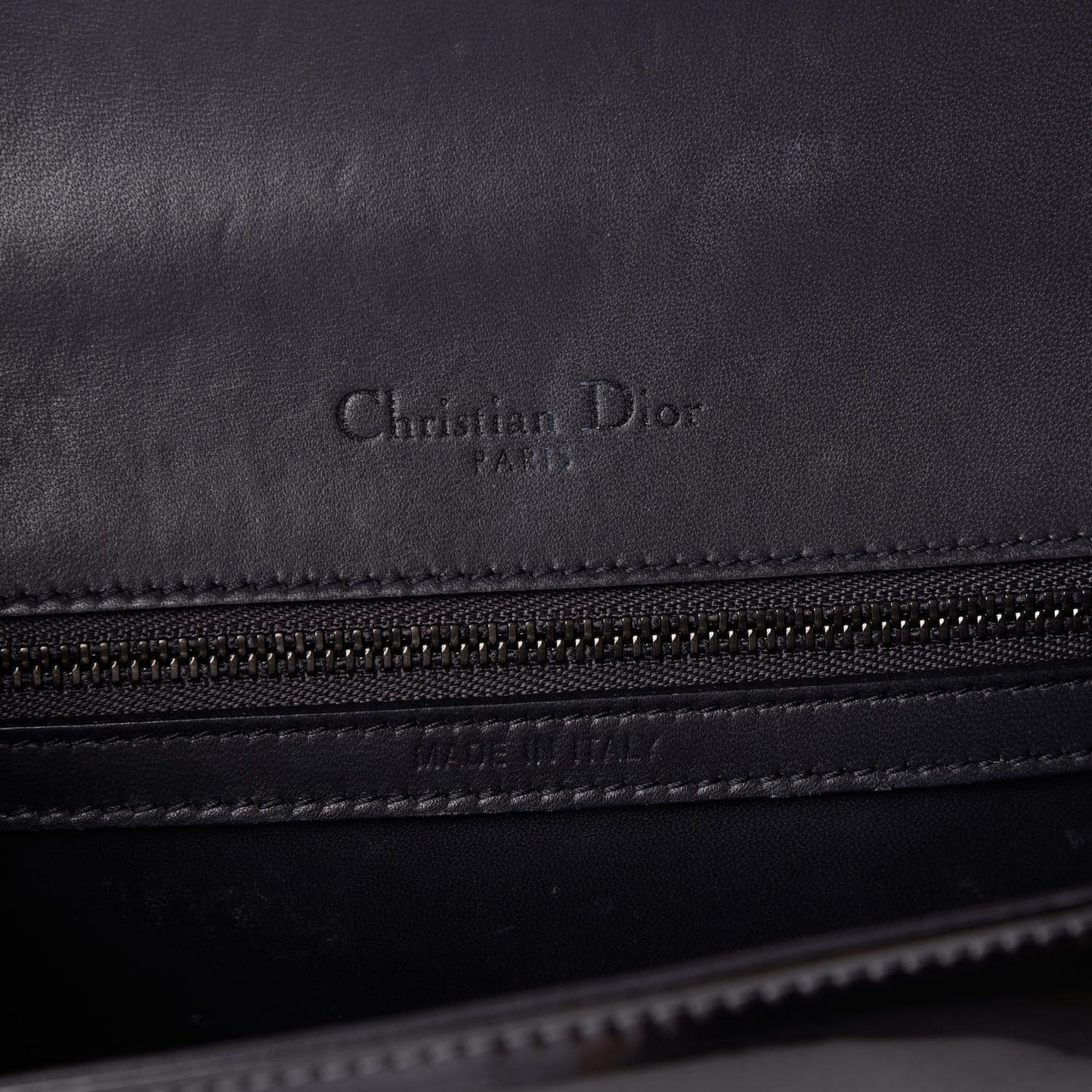 Metallic Patent Micro-Cannage Medium Diorama Flap Bag Onyx Black