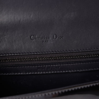 Christian Dior Metallic Patent Micro-Cannage Medium Diorama Flap Bag Onyx Black 7 of 10