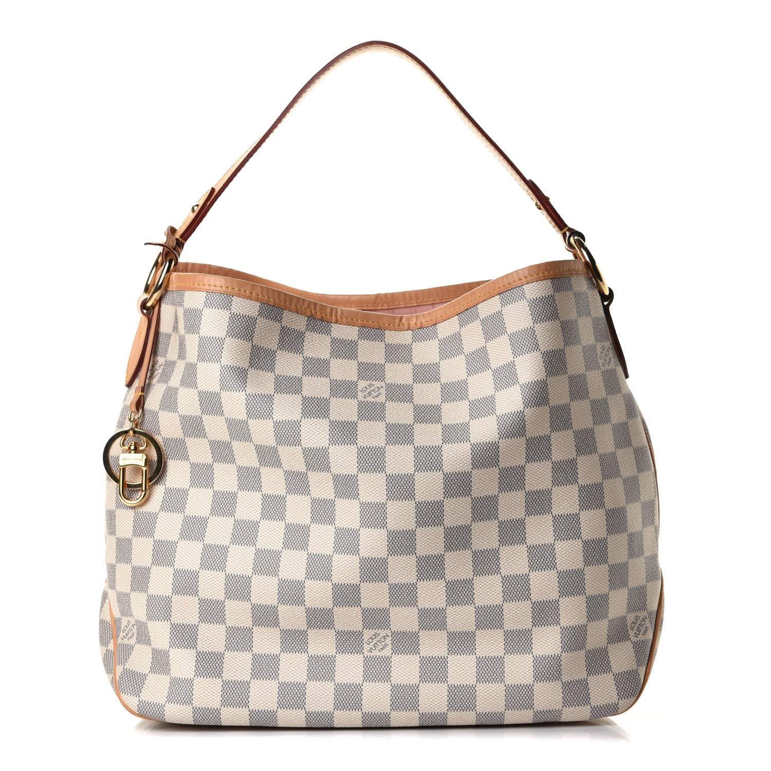Louis Vuitton Damier Azur Delightful PM Rose Ballerine 1 of 5