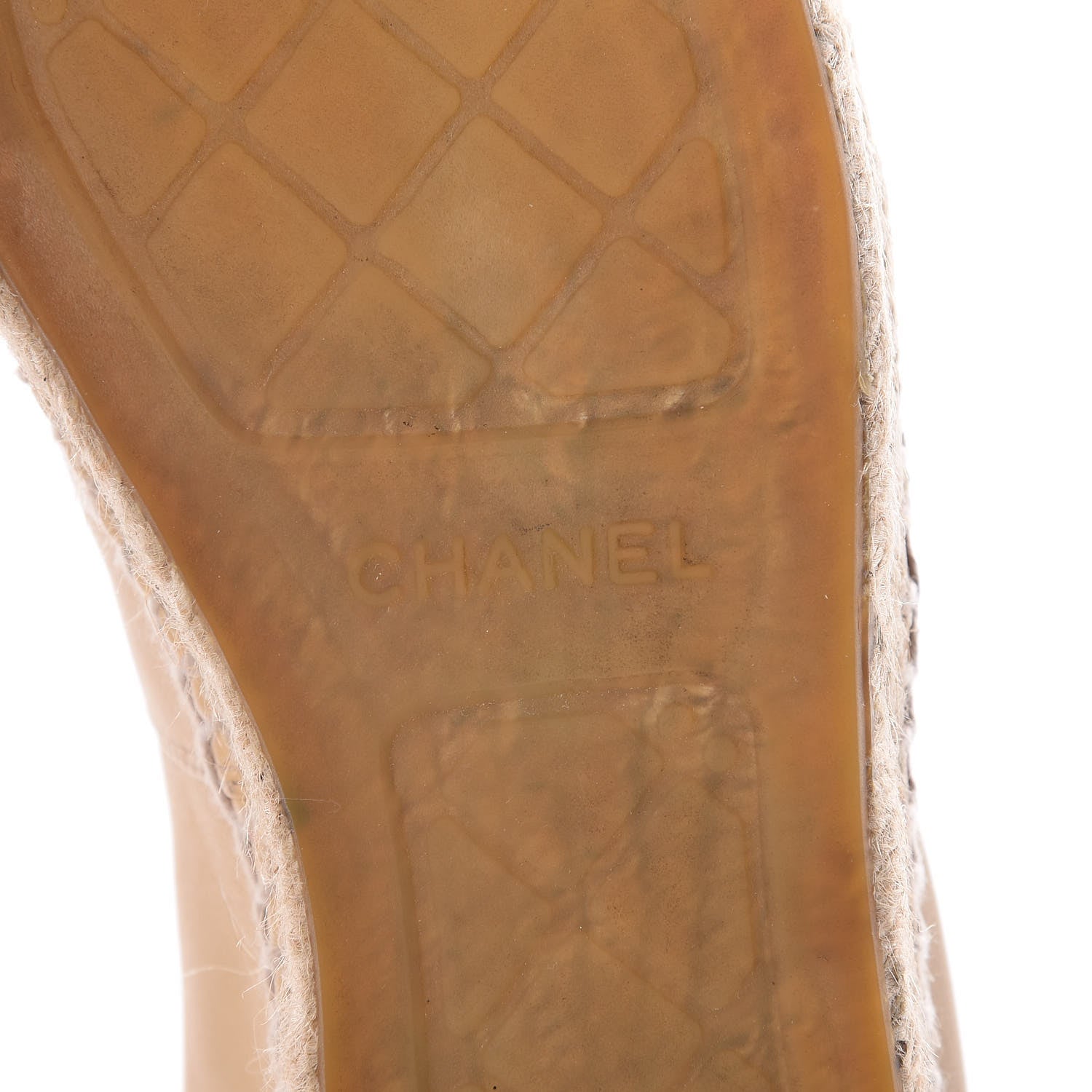 Chanel Lambskin CC Espadrilles 42 Beige Black 8 of 21