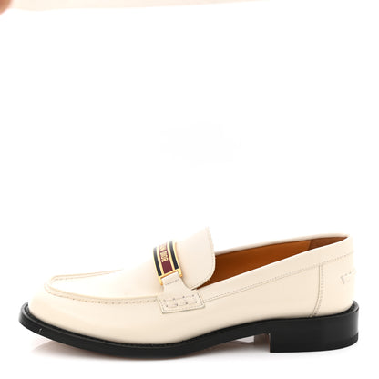 Christian Dior Brushed Calfskin Dior Code 15mm Loafers 40.5 Off White 1 of 9