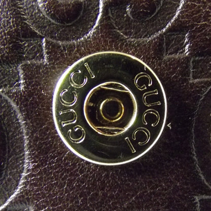 Gucci Guccissima Metal Bar French Flap Wallet Brown 6 of 10