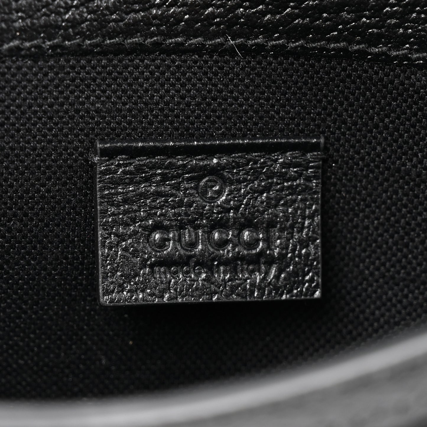 Monogram Jumbo GG Textured Dollar Calfskin Mini Horsebit 1955 Shoulder Bag Black