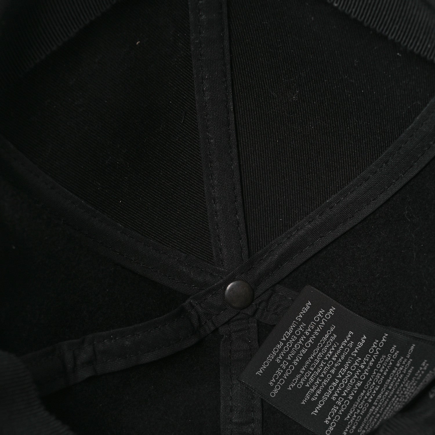 Saint Laurent Wool Felt Monogram Baseball Cap 57 Black 7 of 9