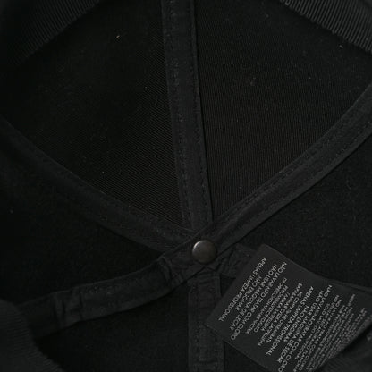 Saint Laurent Wool Felt Monogram Baseball Cap 57 Black 7 of 9