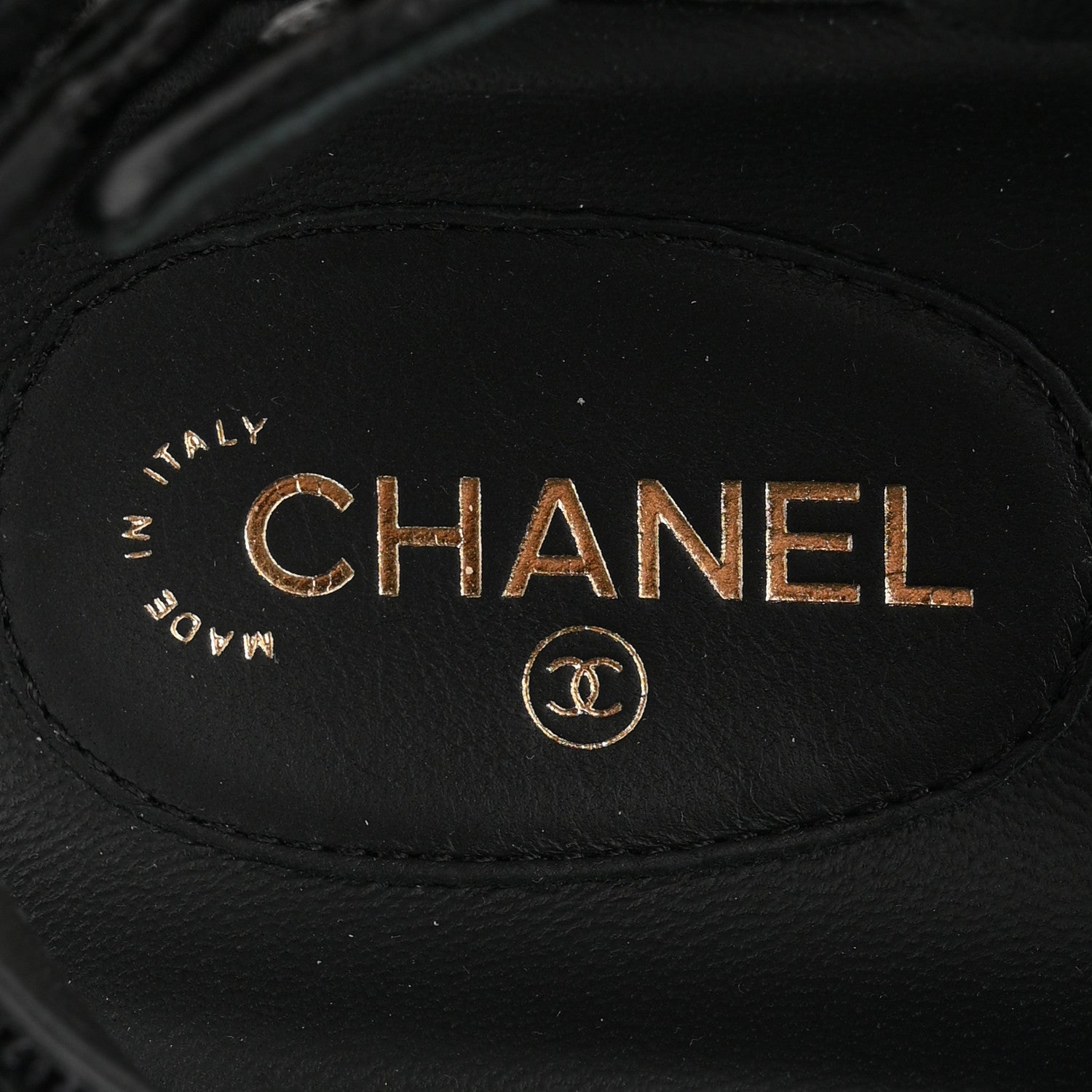 Chanel Grained Calfskin Velcro Dad Sandals 35 Black 8 of 10