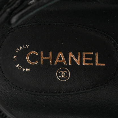 Chanel Grained Calfskin Velcro Dad Sandals 35 Black 8 of 10