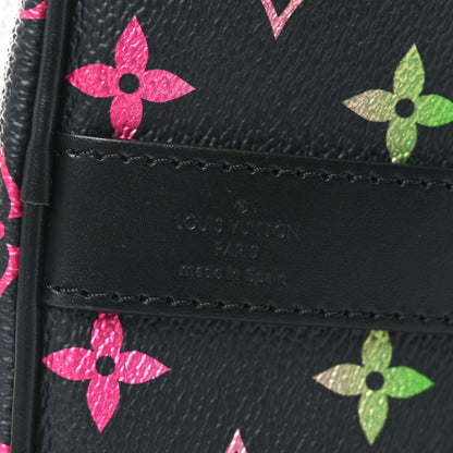 Louis Vuitton Monogram Iridescent Keepall Bandouliere 25 Black 6 of 10