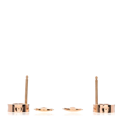 Louis Vuitton 18K Pink Gold Empreinte Ear Studs Earrings 3 of 5